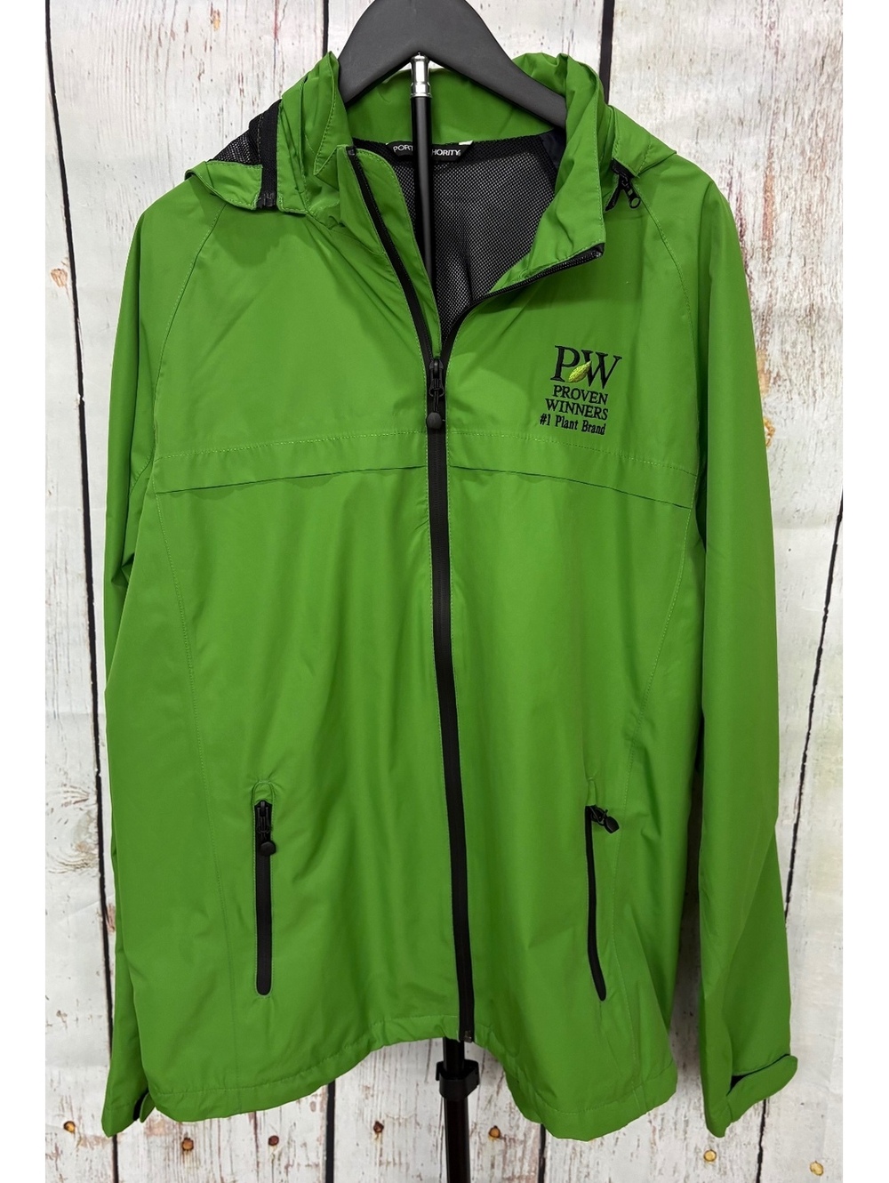 Port Authority Men’s Vine Green Torrent Raincoat With Proven Winners Logo XL